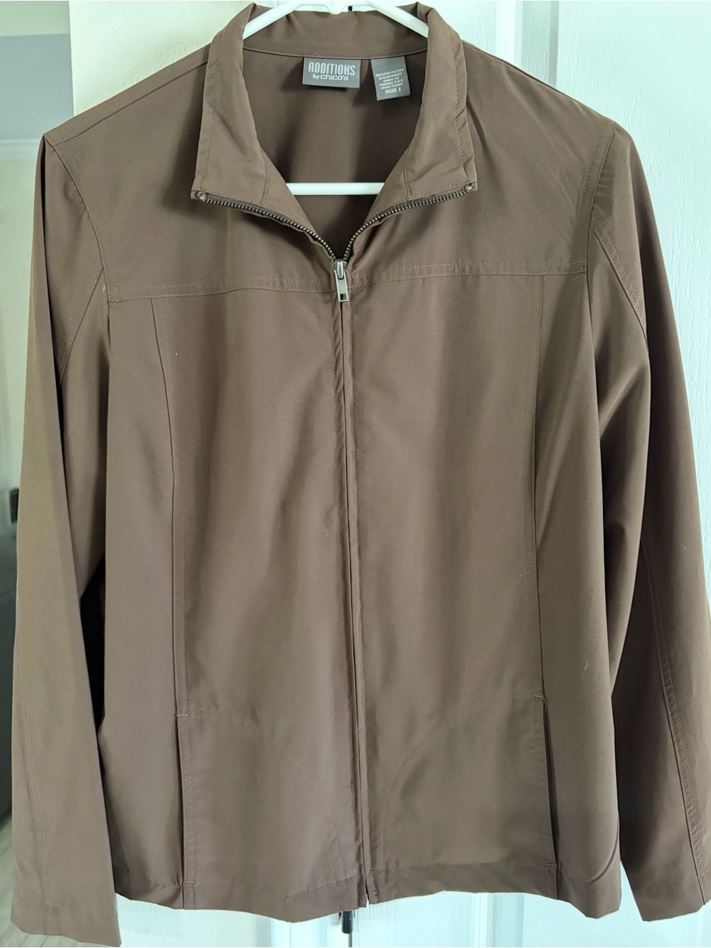 Chico's Women’s Brown Lightweight Zip Jacket